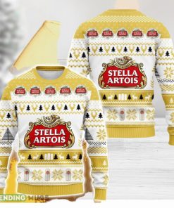 Stella Artois Beer Ugly Christmas Sweater 3D All Over Printed Sweaters Christmas Gift