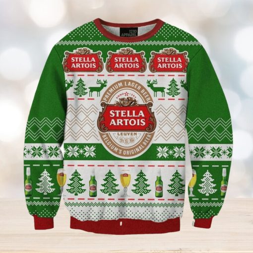 Stella Artois Beer Ugly Christmas Sweater, Gift for Christmas Holiday