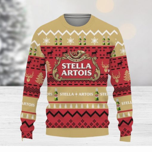 Stella Artois Beers Shirts Beer Vintage Logo Knitted Xmas 3D Sweater Gift Holidays