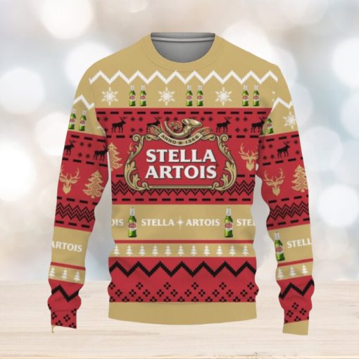 Stella Artois Beers Shirts Beer Vintage Logo Knitted Xmas 3D Sweater Gift Holidays