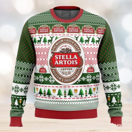 Stella Artois Ugly Christmas Sweater Holiday Gift Christmas Sweater