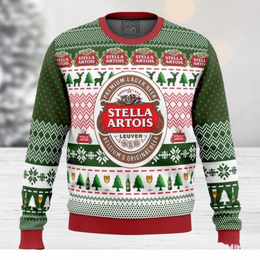 Stella Artois Ugly Christmas Sweater Holiday Gift Christmas Sweater