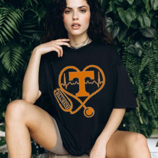 Stethoscope Heartbeat Love Tennessee Football Shirt