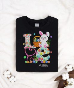 Stethoscope Scrub CNA Nurse Life Easter Day Cute Bunny Eggs T Shirt