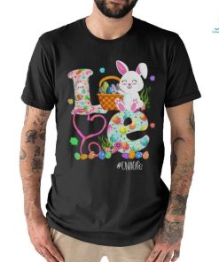 Stethoscope Scrub CNA Nurse Life Easter Day Cute Bunny Eggs T Shirt