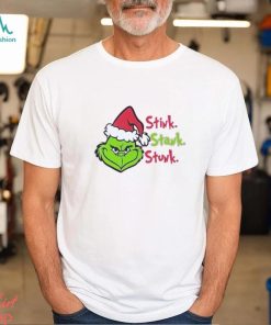 Stink Stank Stunk Pink Ruffle Trim Grinch Shirt