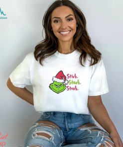 Stink Stank Stunk Pink Ruffle Trim Grinch Shirt, hoodie, sweater, long sleeve and tank top Stink Stank Stunk Pink Ruffle Trim Grinch Shirt