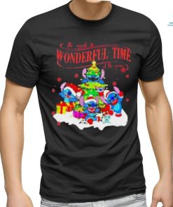 Stitch Santa Claus the most wonderful time of the year shirt