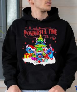 Stitch Santa Claus the most wonderful time of the year shirt