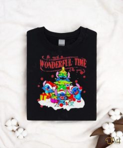 Stitch Santa Claus the most wonderful time of the year shirt