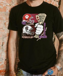 Stock broker Buy Buy Buy Clemson Tiger vs Carolina November 25, 2023 stock rising T shirt