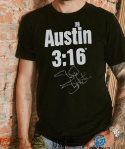 Stone Cold Steve Austin WWE Autographed Austin 3 16 T Shirt