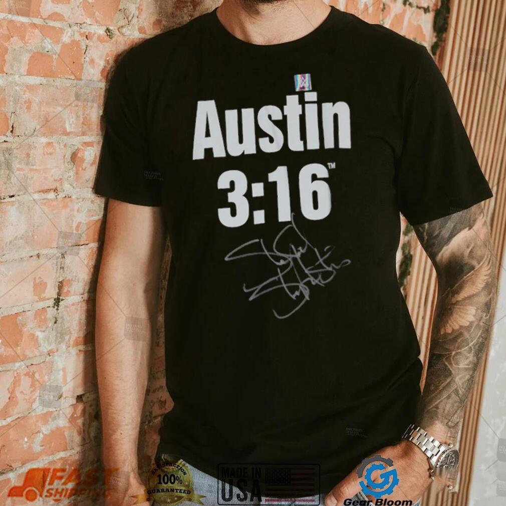Stone Cold Steve Austin WWE Autographed Austin 3 16 T Shirt Stone Cold Steve Austin WWE Autographed Austin 3 16 T Shirt