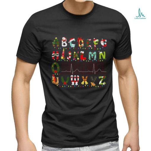 Strange Alphabet Lights  Xmas Shirt