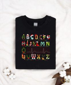 Strange Alphabet Lights Xmas Shirt