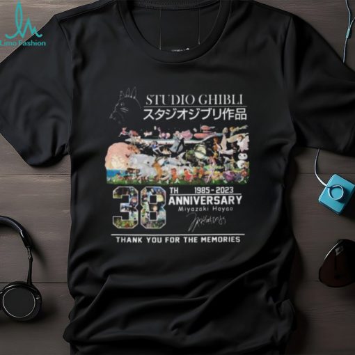 Studio Ghibli 38th Anniversary 1985 – 2023 Miyazaki Hayao Thank You For The Memories T Shirt – Limited Edition