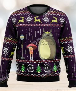 Studio Ghibli Christmas Sweater Totoro Waiting For Bus