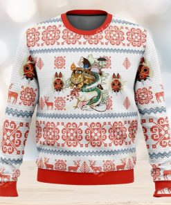 Studio Ghibli Pattern Ugly Christmas Sweater