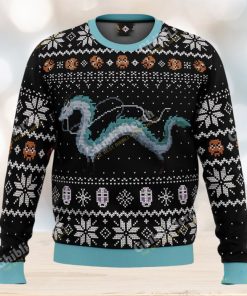 Studio Ghibli Ugly Christmas Sweater Haku Spirited Away