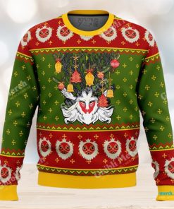 Studio Ghibli Ugly Christmas Sweater Princess Mononoke Forest Spirit