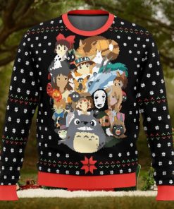 Studio Ghibli Xmas Main Miyazaki Ugly Christmas Sweater