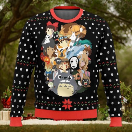 Studio Ghibli Xmas Main Miyazaki Ugly Christmas Sweater