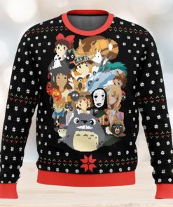 Studio Ghibli Xmas Main Miyazaki Ugly Christmas Sweater