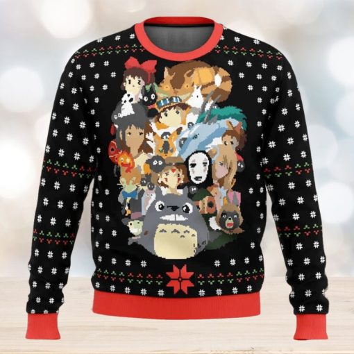 Studio Ghibli Xmas Main Miyazaki Ugly Christmas Sweater