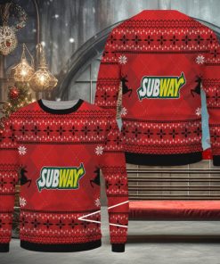 Subway Ugly Christmas Sweater, Xmas Gift Ideas For Fans