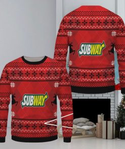 Subway Ugly Christmas Sweater, Xmas Gift Ideas For Fans