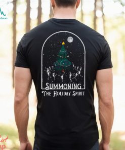 Summoning The Holiday Spirit Christmas Tree Shirt