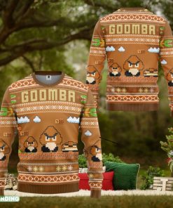 Super Mario Goomba Ugly Super Mario Luigi Ugly Sweater Bowser Mario Bros Video Game Xmas