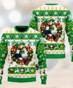 Super Mario Luigi Christmas Sweater