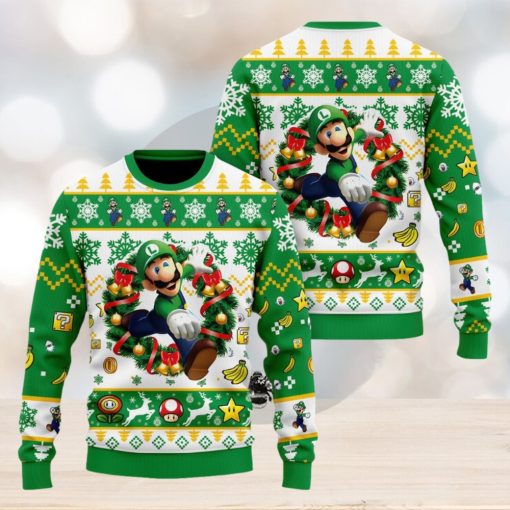 Super Mario Luigi Christmas Sweater