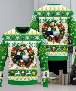 Super Mario Luigi Christmas Sweater