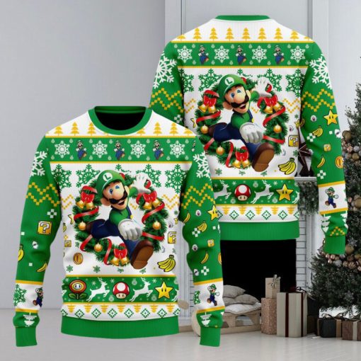 Super Mario Luigi Christmas Sweater