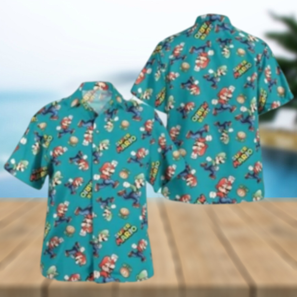 Super Mario Nintendo hot Hawaiian Shirt Super Mario Nintendo hot Hawaiian Shirt