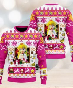 Super Mario Peach Christmas Sweater