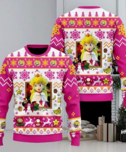 Super Mario Peach Christmas Sweater