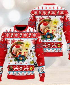 Super Mario Toad Christmas Sweater