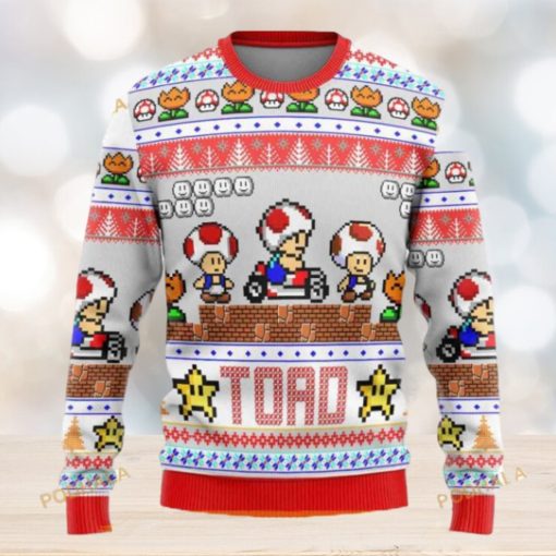 Super Mario Toad Funny Sweater, Creative Christmas Gifts for Gamers