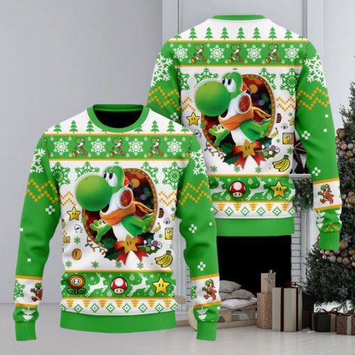 Super Mario Yoshi Christmas Sweater