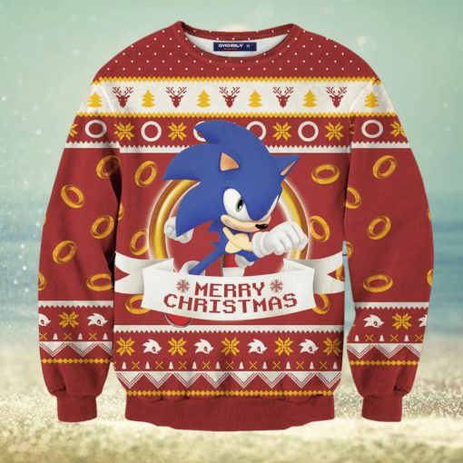 Super Sonic Ugly Christmas Sweater Perfect Holiday Gift