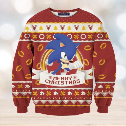 Super Sonic Ugly Christmas Sweater Perfect Holiday Gift