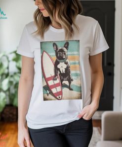 Surfing French Bulldog T Shirt Sweatshirt Hoodie