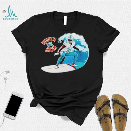 Surfing Raheem The Dream Miami Dolphins Fans Gift Unisex T Shirt