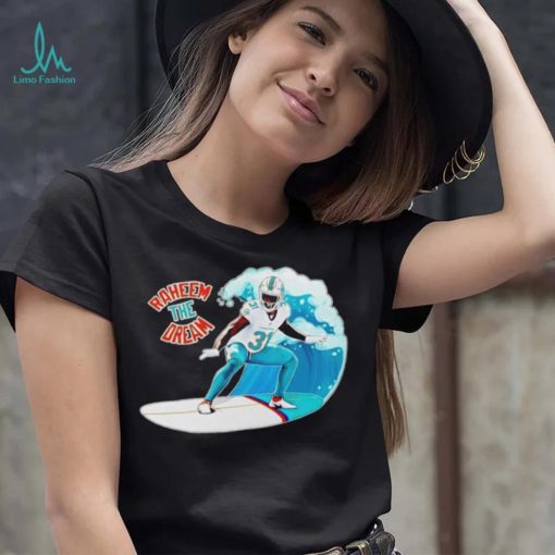 Surfing Raheem The Dream Miami Dolphins Fans Gift Unisex T Shirt