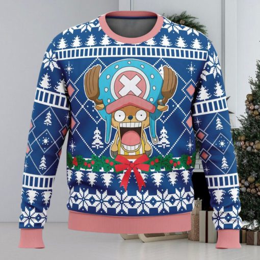 Surprised Tony Tony Chopper One Piece Ugly Christmas Sweater