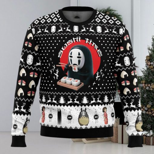 Sushi Time No Face Spirited Away Ugly Christmas Sweater