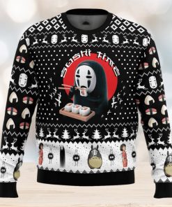 Sushi Time No Face Spirited Away Ugly Christmas Sweater